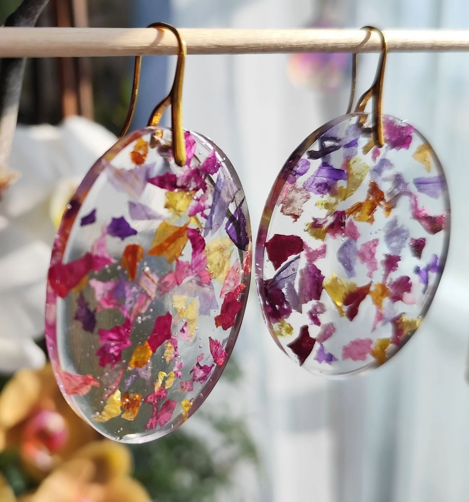 Pendientes #Pétalos de flores #XXL – photo 13